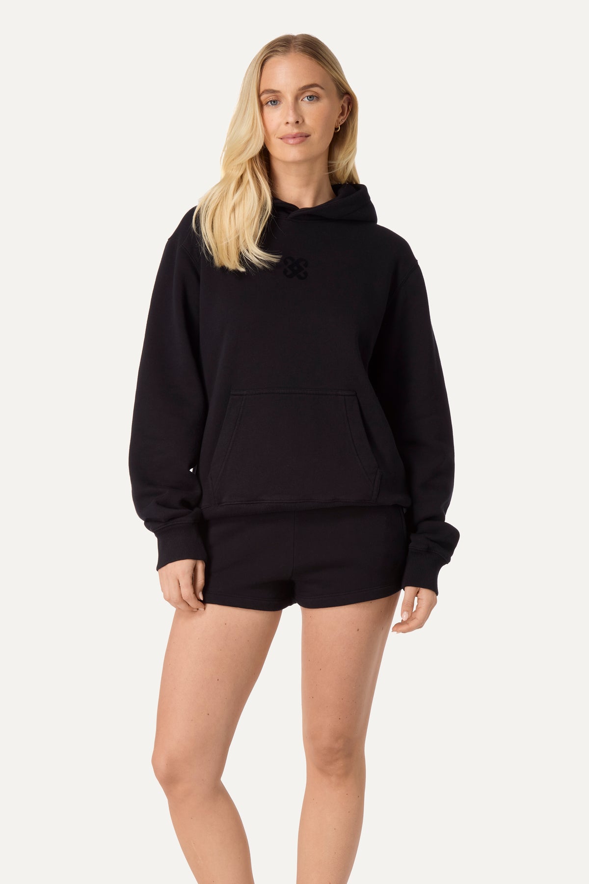 Uniform Hoodie Black model